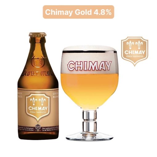 Bia Chimay Vàng 4.8% - Thùng 24 Chai 330ml