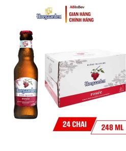 Bia Hoegaarden Rosée 3% - Thùng 24 Chai 248ml (Liên Doanh Bỉ)