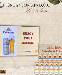 Alternative view of Bia Kaiserdom Hefe Weissbier 4.7% – Thùng 24 Lon 500ml