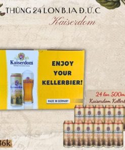 Alternative view of Bia Kaiserdom Kellerbier 4.7% – Thùng 24 Lon 500ml