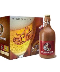 Bia Sứ St. Sebastiaan Dark Ale 6.9% – Thùng 6 Chai 500ml (Bia Đen)