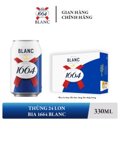 Bia Kronenbourg 1664 Blanc 5% – Thùng 24 Lon 330ml