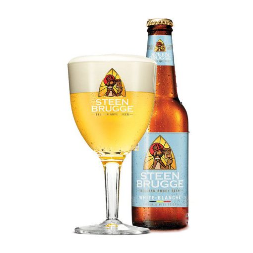 Bia Steenbrugge White Blanche 5% – Thùng 24 Chai 330ml (Bia Lúa Mì)
