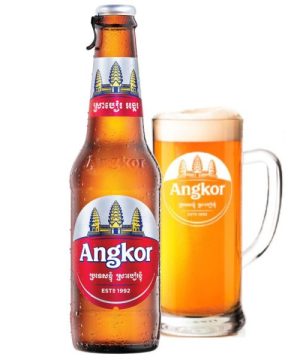 Bia Angkor Lager 5% - Thùng 24 Chai 330ml