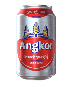 Bia Angkor Lager 5% - Thùng 24 Lon 330ml