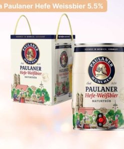 Alternative view of Bia Đức Paulaner Hefe Weissbier 5.5% – Bom 5L (BBF: 04/26)