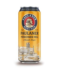 Bia Paulaner Munchner Hell 4.9% – Thùng 24 Lon 500ml