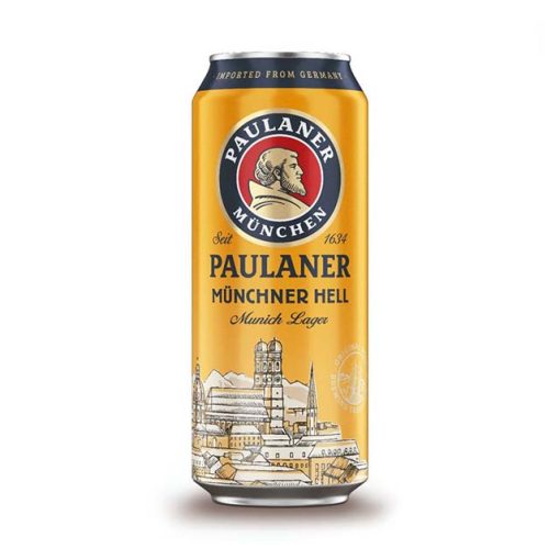Bia Paulaner Munchner Hell 4.9% – Thùng 24 Lon 500ml