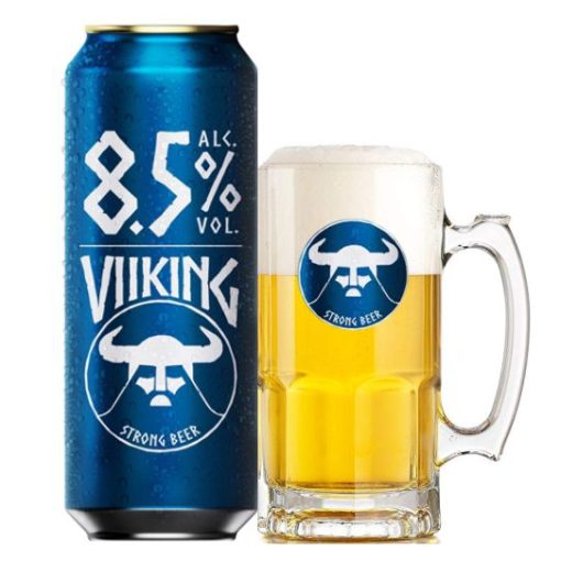 Bia Viiking Strong Beer 8.5% – Thùng 24 Lon 500ml