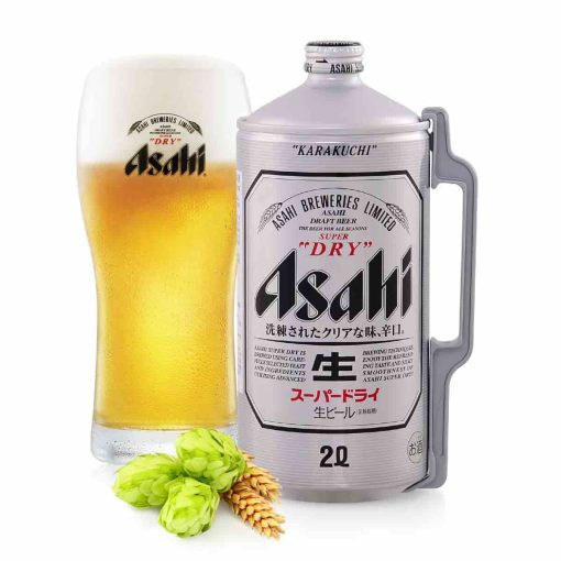 Bia Nhật Asahi Super Dry 5% - Thùng 6 Bình 2L (BBF: 31/07/25)