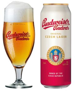 Bia Budweiser Budvar Original 5% – Thùng 24 Lon 500ml (BBF: 19/09/25)