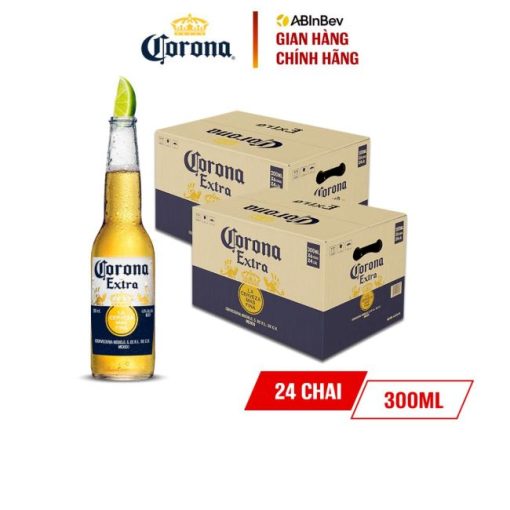 Bia Corona Extra 4.5% – Thùng 24 Chai 300ml