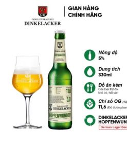 Bia Dinkelacker Hopfenwunder 5% – Thùng 24 Chai 330ml (09/05/25)