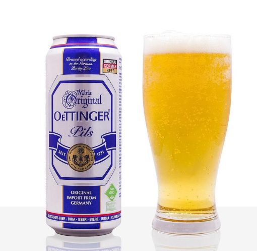 Bia Oettinger Pils 4.7% – Thùng 24 Lon 500ml