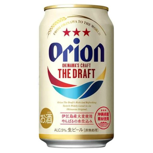 Bia Nhật Orion Draft 5% - Thùng 24 Lon 350ml (Date: 31/07/25)