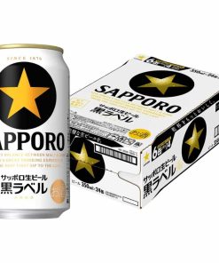 Bia Sapporo Black Label 5% - Thùng 24 Lon 350ml