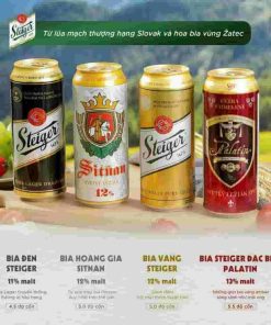 Alternative view of Bia Tiệp Steiger Gold 5% – Thùng 24 Lon 500ml