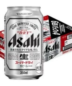 Bia Nhật Asahi Super Dry 5% - Set 12 Lon 350ml (BBF: 30/06/25)