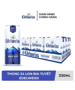 Bia Tuyết Edelweiss 4.9% - Thùng 24 Lon 330ml