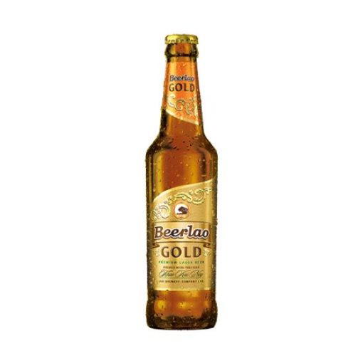 Bia Beerlao Gold 5% - Thùng 24 Chai 330ml