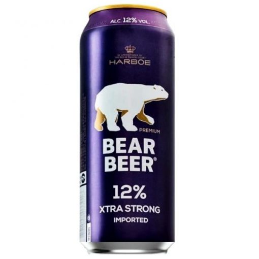 Bia Gấu Bear Beer Xtra Strong 12% – Thùng 24 Lon 500ml