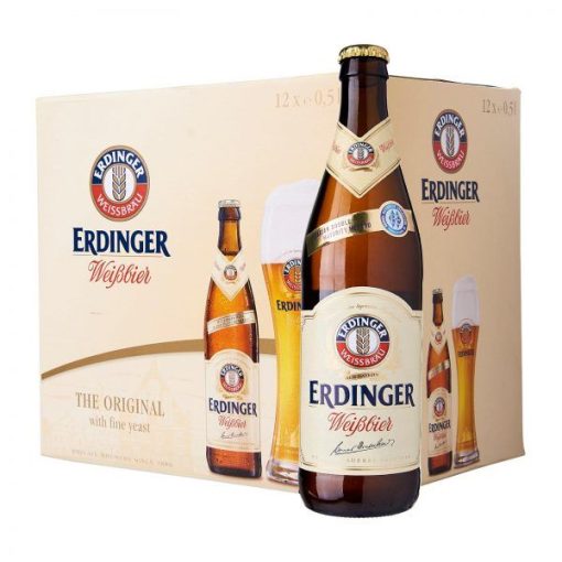 Bia Erdinger Weissbier 5.3% – Thùng 12 Chai 500ml (Sale: 07/25)