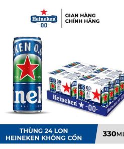 Bia Heineken Không Cồn 0.0% – Thùng 24 Lon 330ml