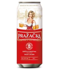 Bia Prazacka Pale Lager 4% – Thùng 24 Lon 500ml