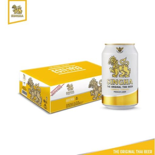 Bia Thái Singha Lager 5% – Thùng 24 Lon 330ml