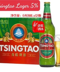 Bia Tsingtao Lager 5% – Thùng 12 Chai 640ml (Bia Thanh Đảo)