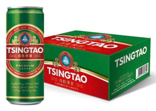 Bia Tsingtao Lager 5% – Thùng 24 Lon 330ml (Bia Thanh Đảo)