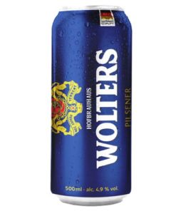 Bia Wolters Pilsener 4.9% – Thùng 24 Lon 500ml