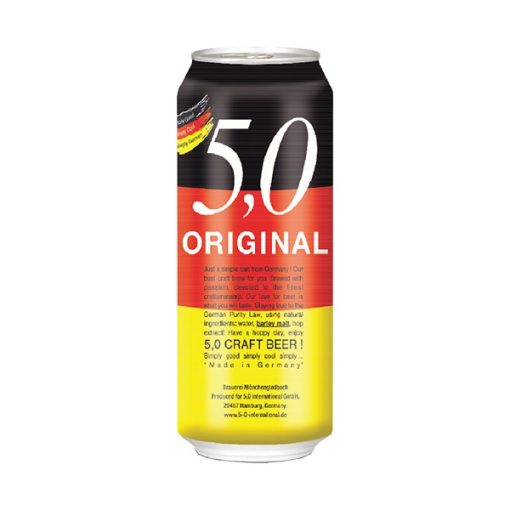 Bia 5,0 Original Craft Beer 5% – Thùng 24 Lon 500ml