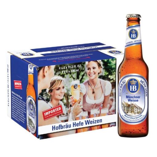 Bia HB Hofbrau Hefe Weizen 5.1% – Thùng 24 Chai 330ml
