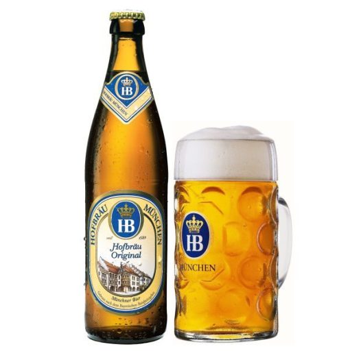 Bia HB Hofbrau Original 5.1% – Thùng 20 Chai 500ml
