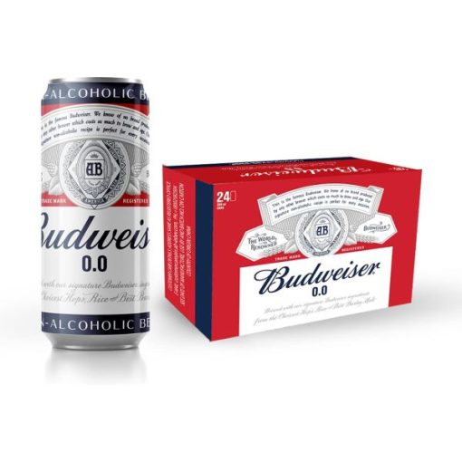 Bia Budweiser Không Cồn 0.0% – Thùng 24 Lon 330ml