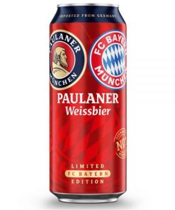 Bia Paulaner Weissbier FC Bayern 5.5% – Thùng 24 Lon 500ml