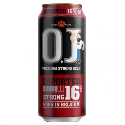 Bia OJ Strong Imported 16% – Thùng 24 Lon 500ml