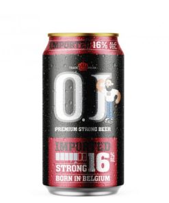 Bia OJ Strong Imported 16% – Thùng 24 Lon 330ml (Sale: 15/08/25)