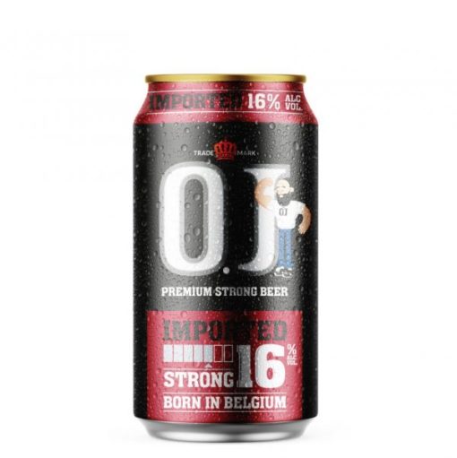 Bia OJ Strong Imported 16% – Thùng 24 Lon 330ml (Sale: 15/08/25)