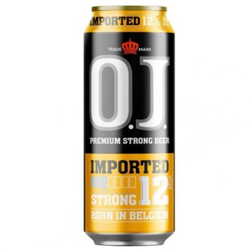 Bia OJ Strong Imported 12% – Thùng 24 Lon 500ml