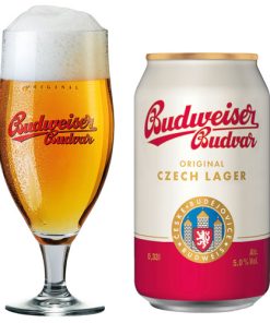 Budweiser Budvar Original 5% – Thùng 24 Lon 330ml (Date: 08/25)