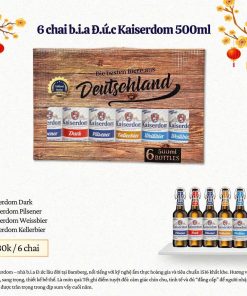 Hộp Quà Bia Đức Kaiserdom - 6 Chai Nắp Bật 500ml
