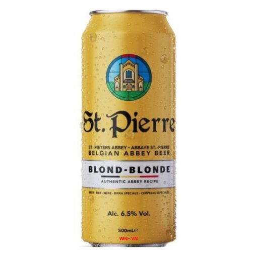 Bia Bỉ St Pierre Blond 6.5% – Thùng 24 Lon 500ml