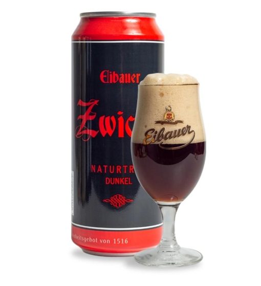 Bia Eibauer Zwick’l Naturtrub Dunkel 6.7% – Thùng 24 Lon 500ml