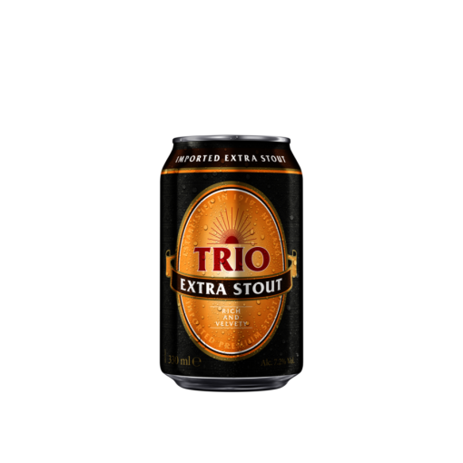 Bia Trio Extra Stout 7.2% – Thùng 24 Lon 330ml