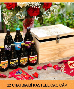 Hộp Quà Gỗ Kasteel Bỉ - 12 Chai 330ml