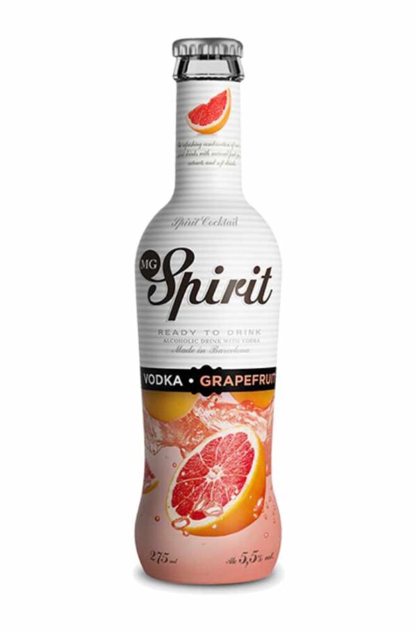 MG Spirit Vodka Grapefruit 5.5%  - Thùng 24 Chai 275ml
