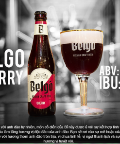 Alternative view of Bia Belgo Cherry 3.5% – Thùng 24 Chai 330ml