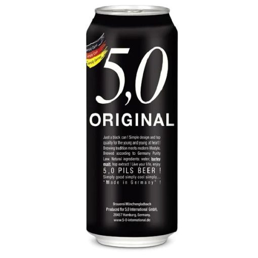 Bia 5,0 Original Pils Beer 5% – Thùng 24 Lon 500ml